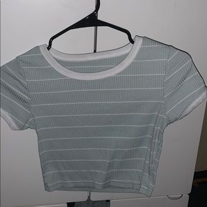 Mint green crop top